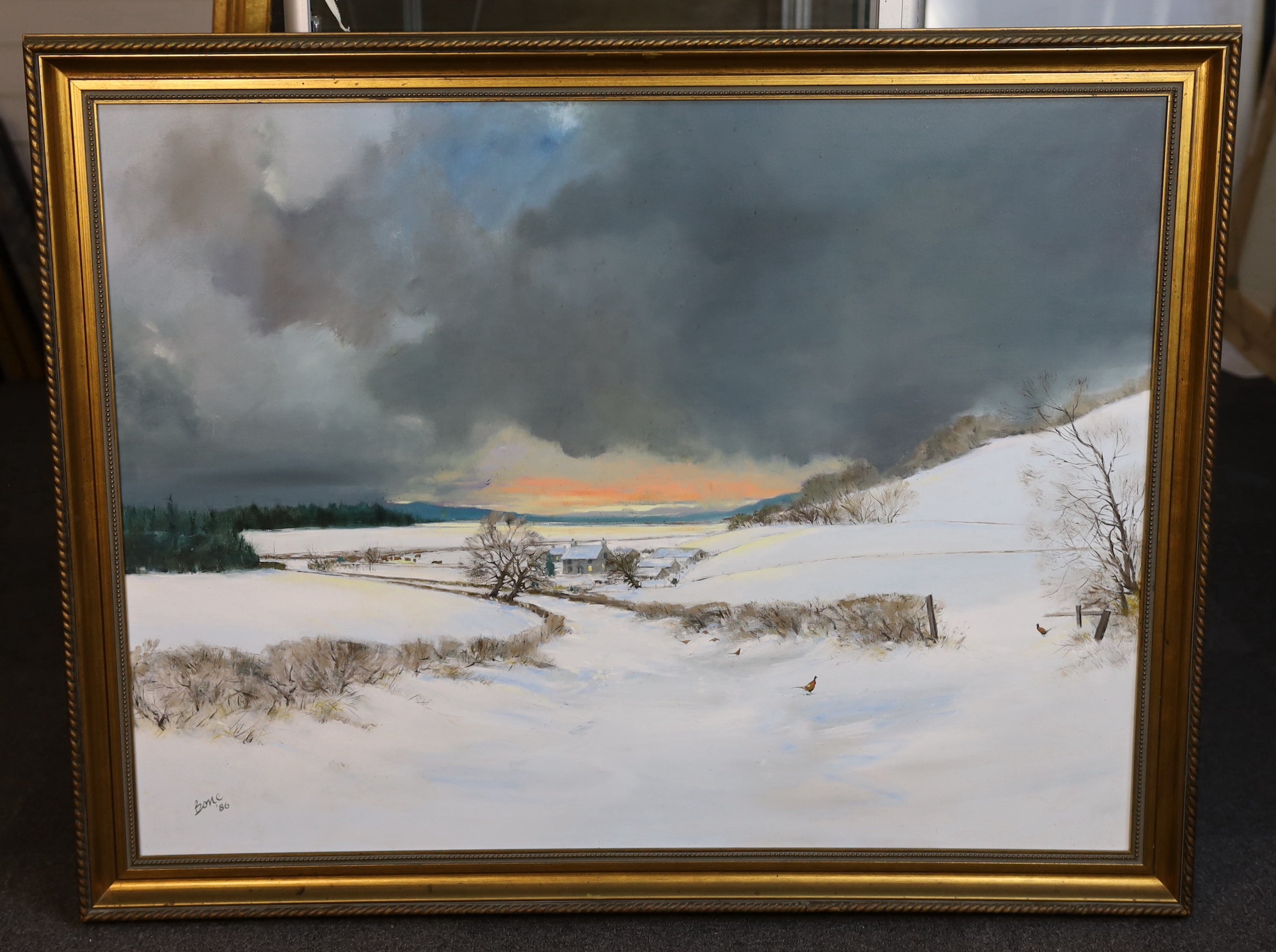 Kenneth Bone (British, 20th C.), 'The Intruder', oil on canvas, 76 x 102cm